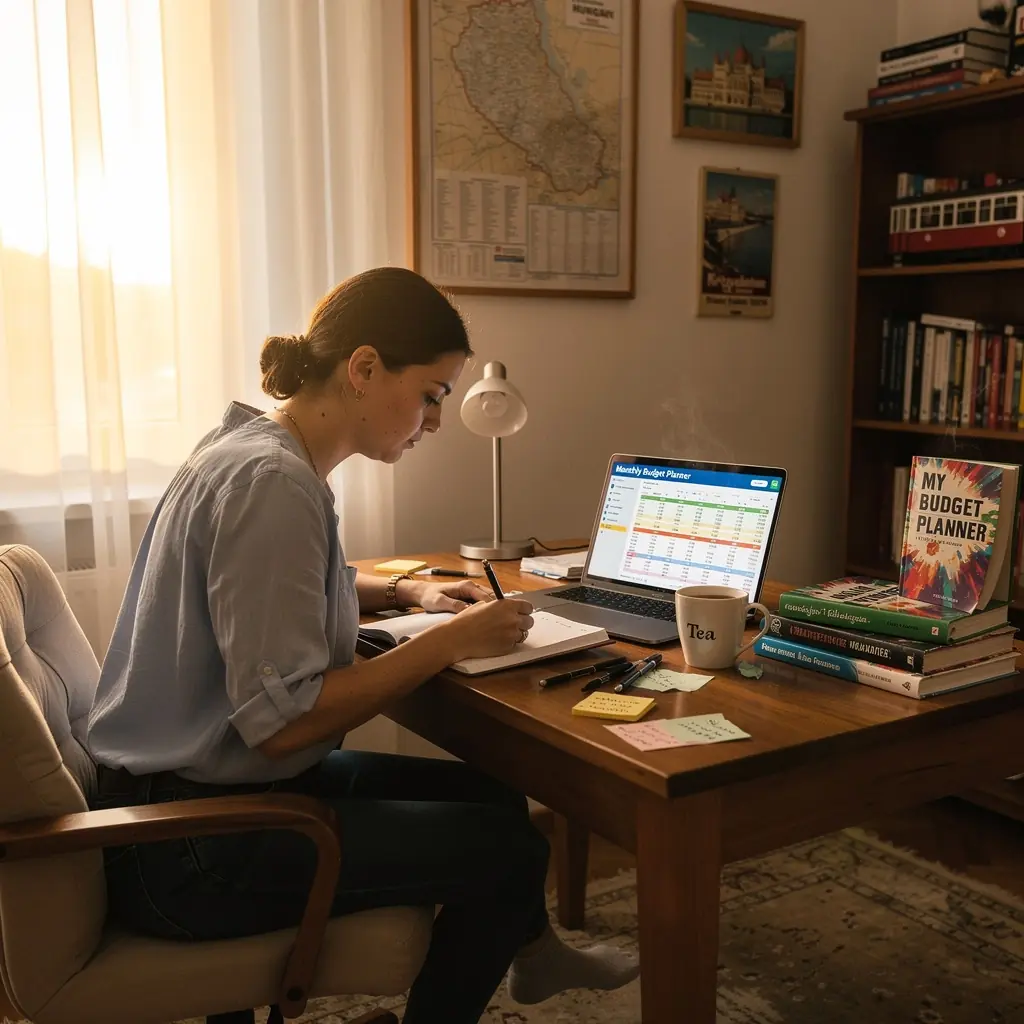 Könyvborító, amely hatékony költségvetési tippeket tartalmaz.